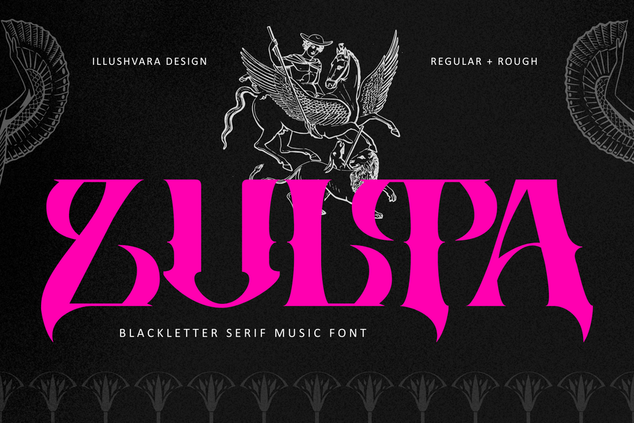High-Contrast Strokes And Razor-Sharp Terminals Rooted For A Classic Blackletter