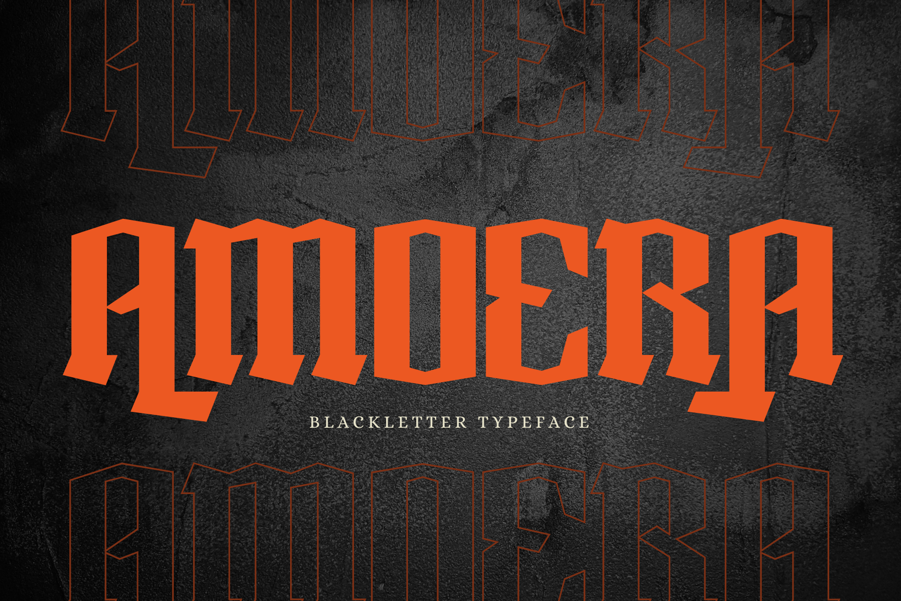 A dramatic, refined, and blackletter typeface